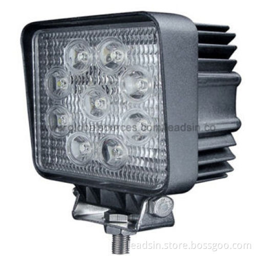 Auto LED Work Light with PMMA Lens, Aluminum Alloy, 27W, Waterproof IP67